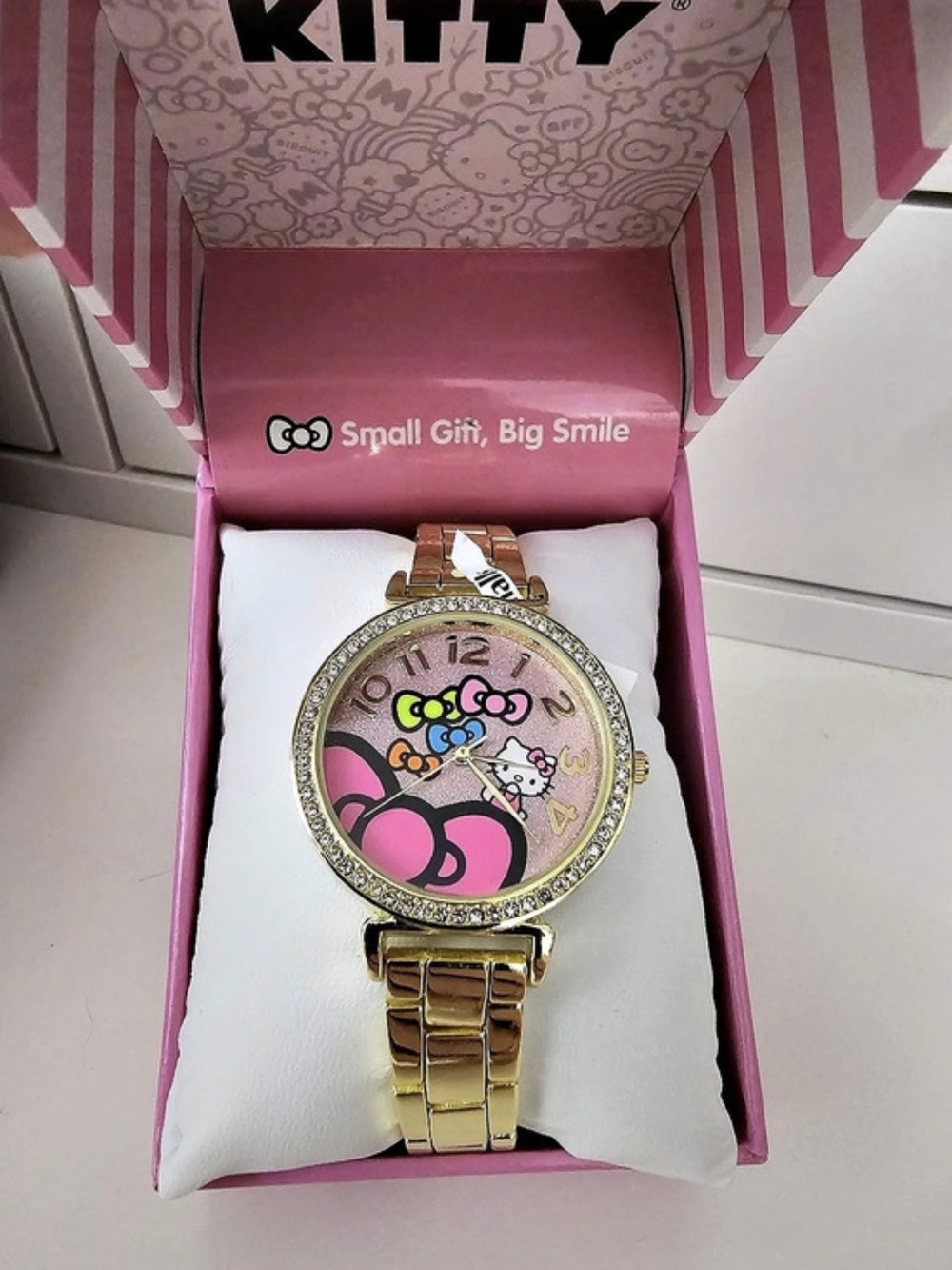 Sanrio Hello Kitty by Sanrio watch Pink & Gold Watch NWT